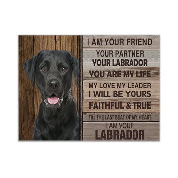 Gearhumans 3D Labrador Retriever I Am Your Friend Custom Canvas