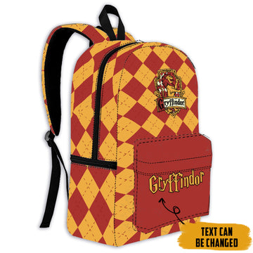 Gearhumans 3D Harry Potter Gryffindor Custom Text Backpack
