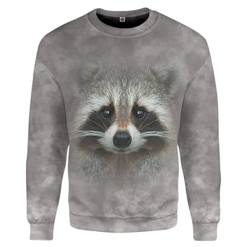 Gearhumans 3D Raccoon Custom Tshirt Hoodie Apparel