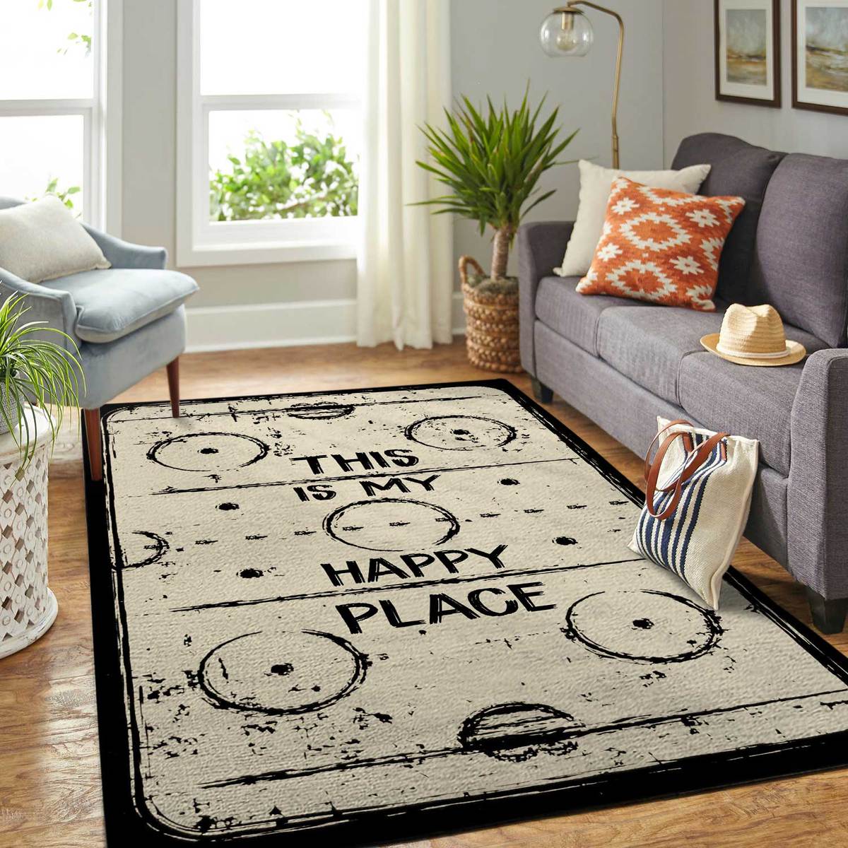 Gearhumans Hockey Rug - This Is My Happy Place