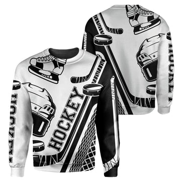 Gearhumans White Hockey - 3D All Over Printed Shirt