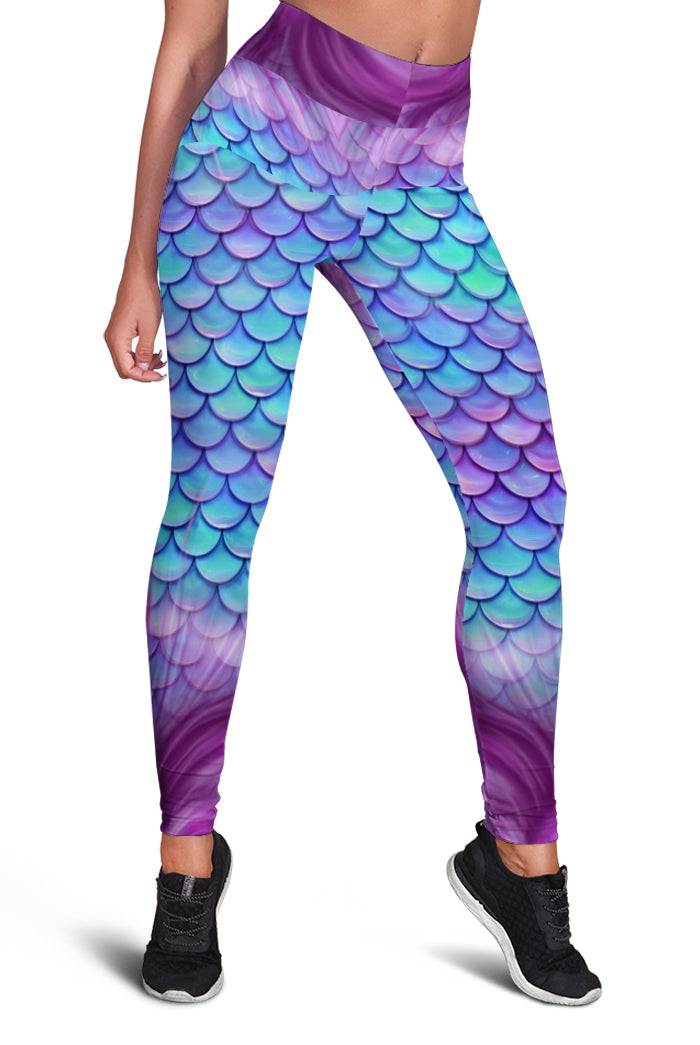 Women Funny Pants Costumes Mermaid 3D Fish Scale Printed Leggings with Fins  Tail Costume High Waist Stretch Yoga Trousers Slim Workout Fitness Bottoms  - Walmart.com