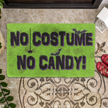 Gearhumans 3D No Costume No Candy Custom Doormat