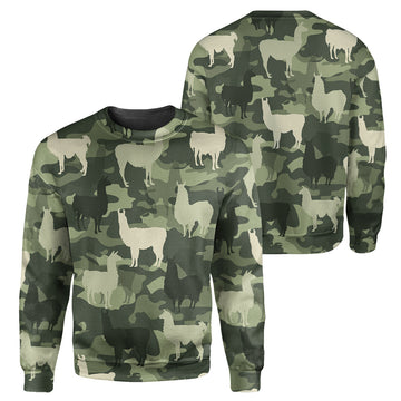 Gearhumans Llamas Camo - 3D All Over Printed Shirt