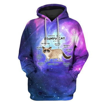 Gearhumans 9Rumpy cat Custom T-shirt - Hoodies Apparel