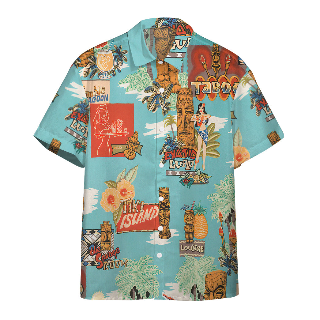 Gearhumans 3D Tiki Island Hawaii Shirt