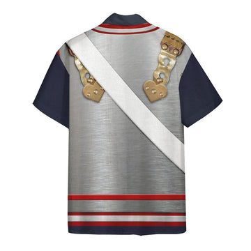 Gearhumans 3D Napoleonic French Heavy Cavalry Custom Hawaii Shirt