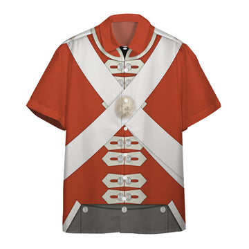 Gearhumans 3D Custom British Army Redcoats Hawaii Shirt