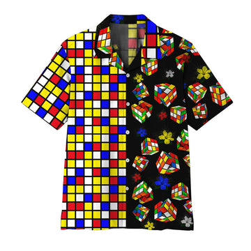 Gearhumans 3D Rubik Hawaii shirt