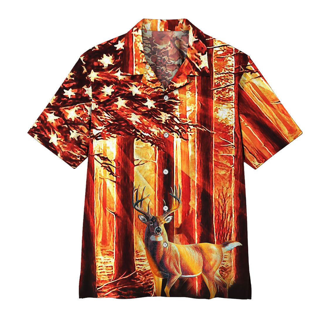 Gearhumans 3D Deer Hunting Hawaii Shirt
