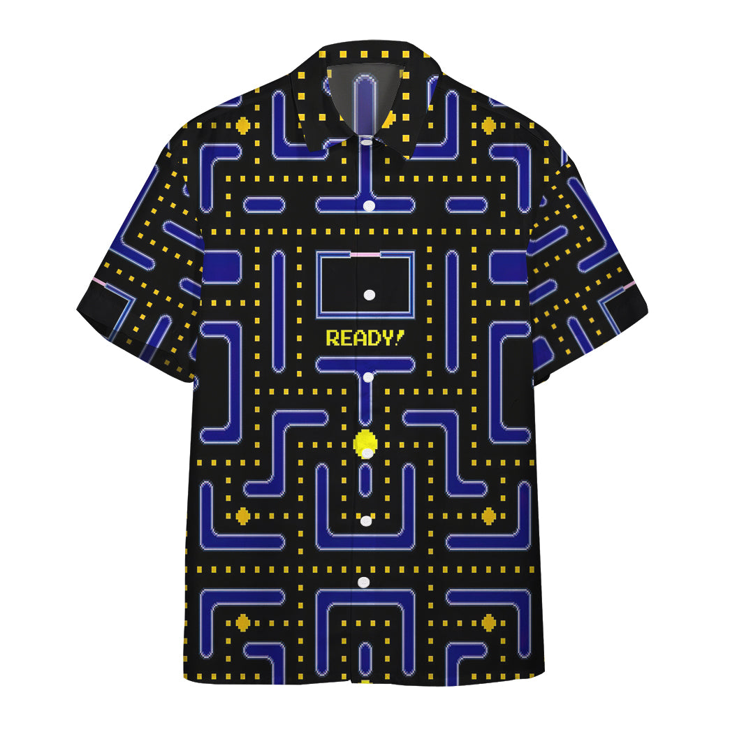 Gearhumans 3D Pacman Gameplay Hawaii Shirt