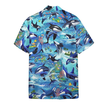 Gearhumans 3D Dolphins Hawaii Shirt