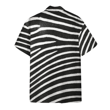 Gearhumans 3D Zebra Hawaii Shirt