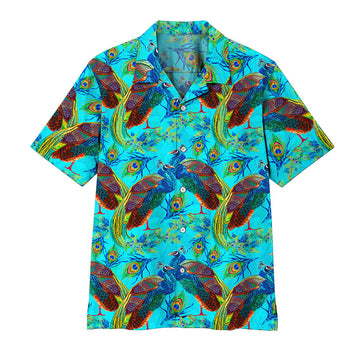 Gearhumans 3D Peacock Hawaii Shirt