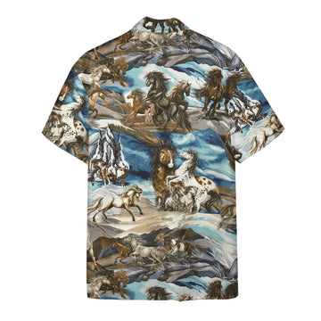 Gearhumans 3D Horse Hawaii Shirt