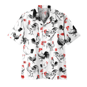 Gearhumans 3D Rooster Hawaii Shirt