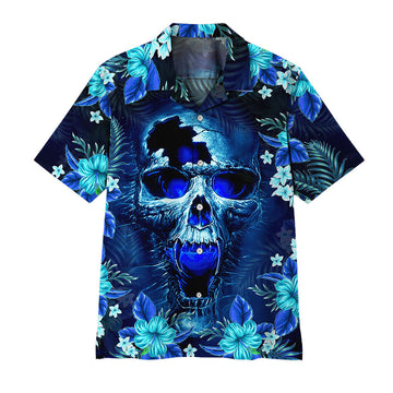 Gearhumans 3D Skull Hawaii Shirt