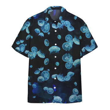 Gearhumans 3D Moon Jellies Custom Hawaii Shirt