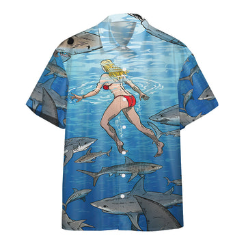 Gearhumans 3D Below The Surface Custom Hawaii Shirt