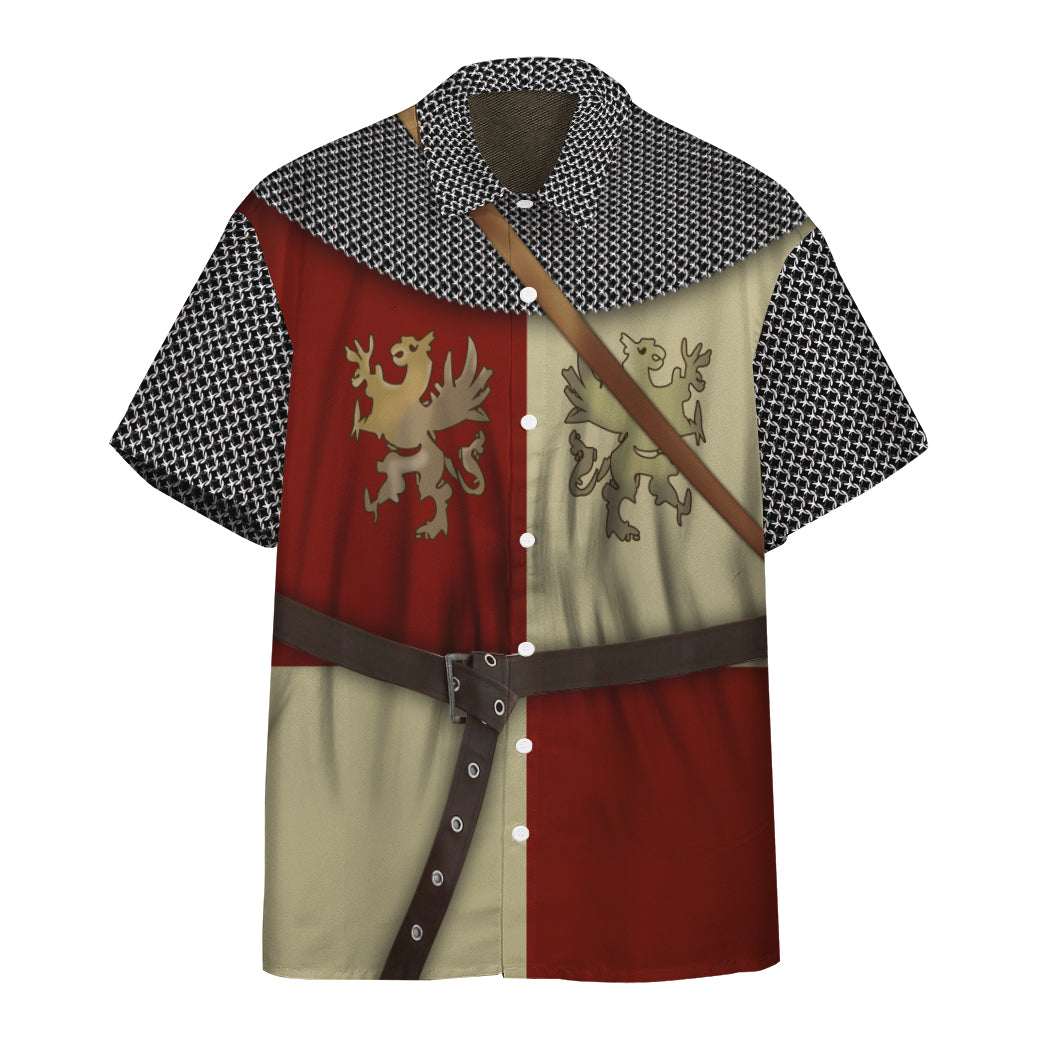 Gearhumans 3D Polish Knight Custom Short Sleeve Shirt