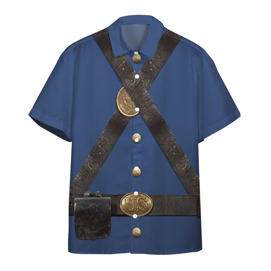 Gearhumans 3D Union Infantry Uniform in Civil War Custom Short Sleeve Shirt