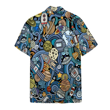 Gearhumans 3D Space Hawaii Shirt