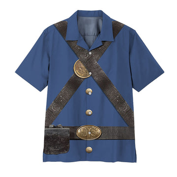 Gearhumans 3D Custom Union Infantry Uniform In Civil War Hawaii Shirt