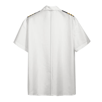 Gearhumans 3D Custom White Uniforms Of The Royal Navy Hawaii Shirt