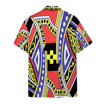 Gearhumans 3D King of Diamonds Cesar Hawaii Shirt