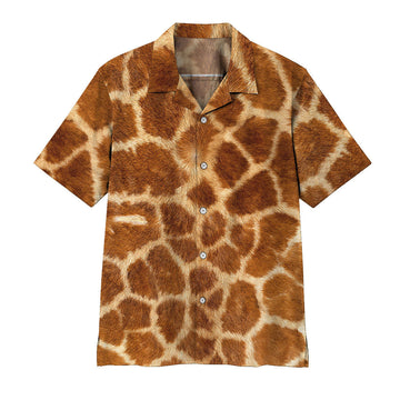 Gearhumans 3D Giraffe Hawaii Shirt