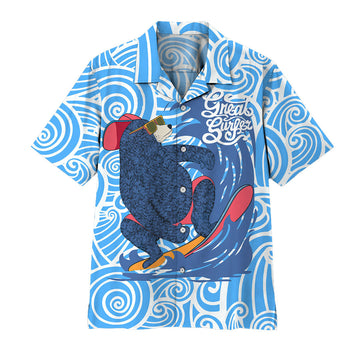 Gearhumans 3D Surfing Bear Hawaii Shirt