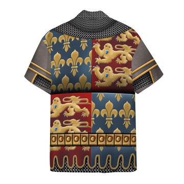 Gearhumans 3D Edward III of England Custom Short Sleeve Shirt
