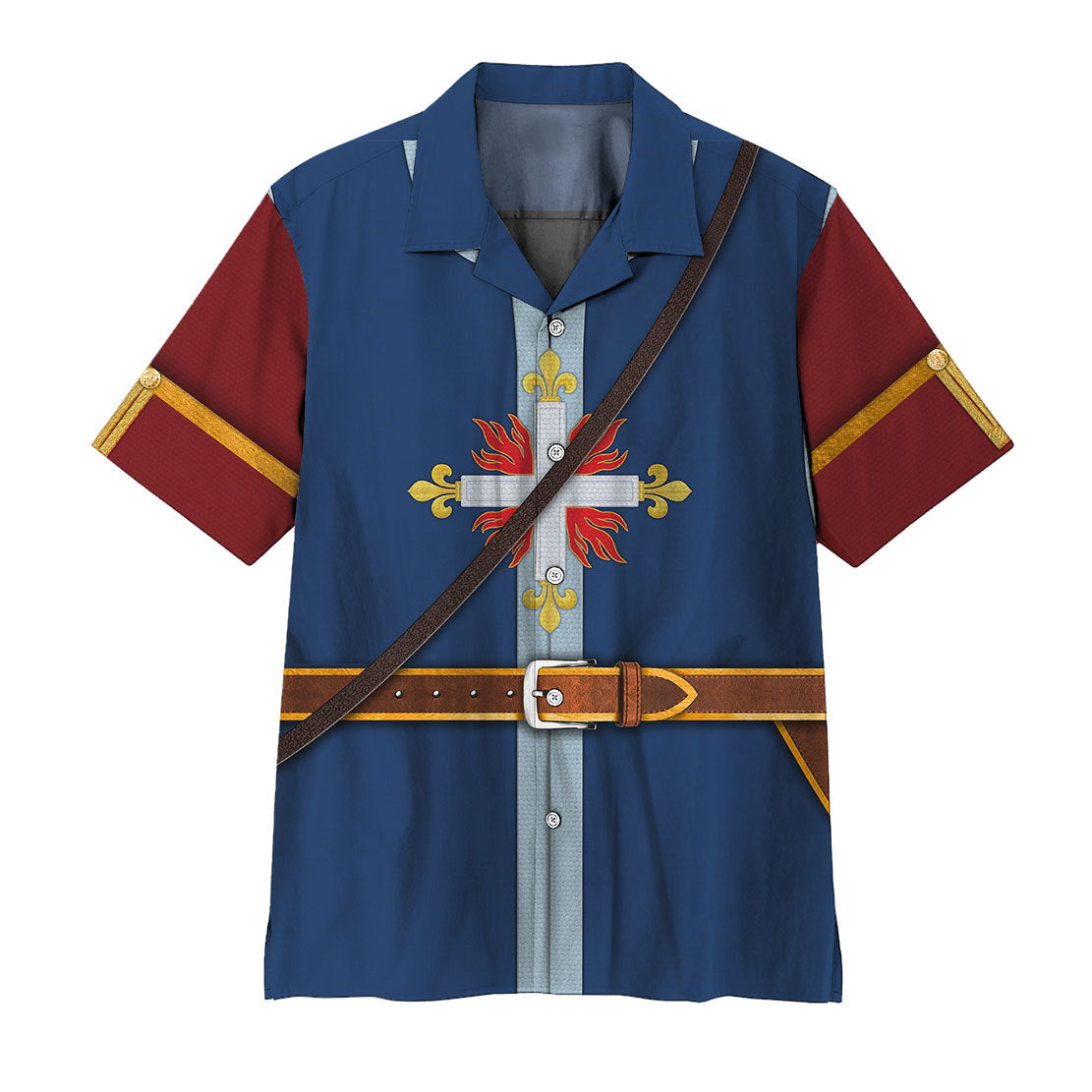 Gearhumans 3D Custom King's Musketeer Hawaii Shirt