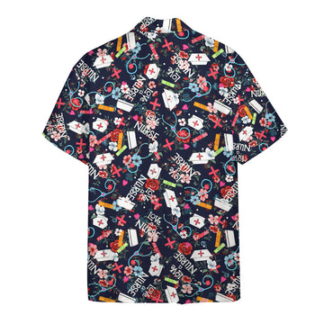 Gearhumans 3D Love Nurse Hawaii Shirt