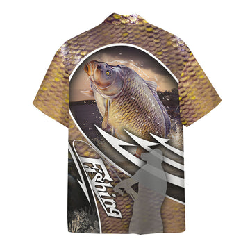 Gearhumans 3D Carp Fishing Hawaii Shirt