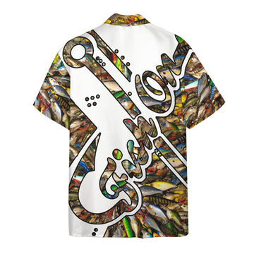 Gearhumans 3D Fish On Hook Hawaii Shirt