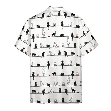 Gearhumans 3D Cat Hawaii Shirt