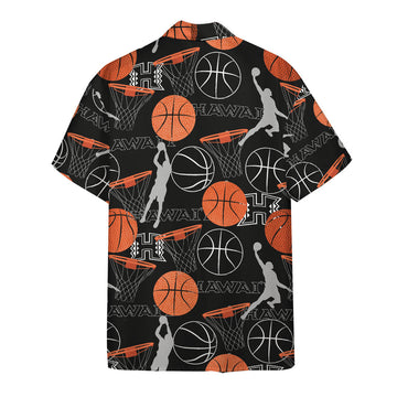 Gearhumans 3D Hawaii Rainbow Warriors Basketball Hawaii Shirt