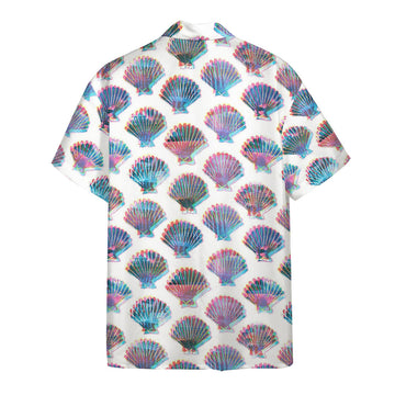 Gearhumans 3D Holographic Seashells Hawaii Shirt