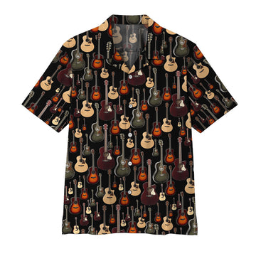 Gearhumans 3D Acoustic Guitar Hawaii Shirt