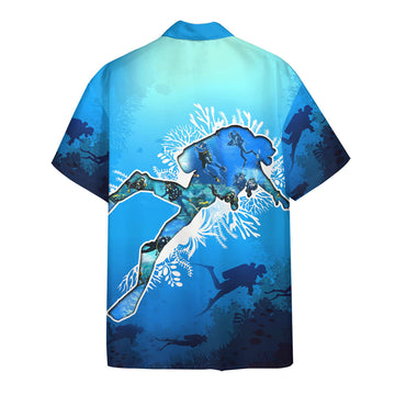 Gearhumans 3D Scuba Diving Hawaii Shirt