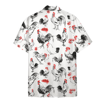 Gearhumans 3D Rooster Hawaii Shirt