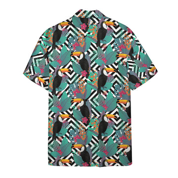 Gearhumans 3D Toco Toucan Hawaii Shirt