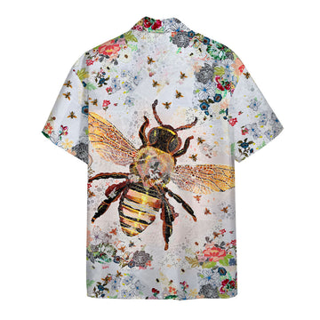 Gearhumans 3D Bee Hawaii Shirt