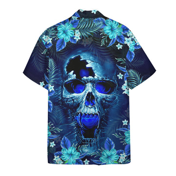 Gearhumans 3D Skull Hawaii Shirt