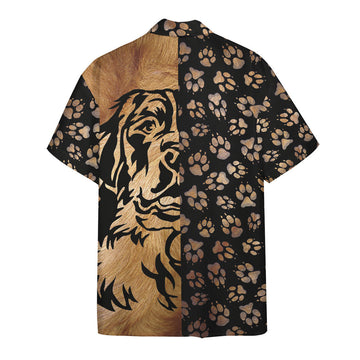 Gearhumans 3D Foot Print Dogs Hawaii Shirt