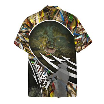 Gearhumans 3D Walleye Fishing Hawaii Shirt