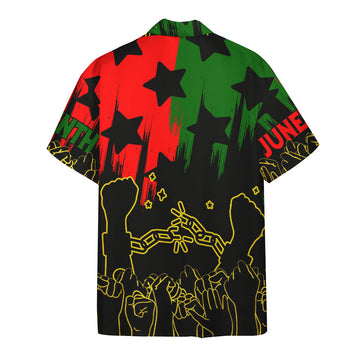 Gearhumans 3D Juneteenth Hawaii Shirt