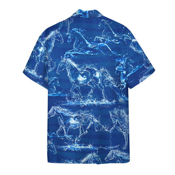 Gearhumans 3D Water Horse Hawaii Shirt