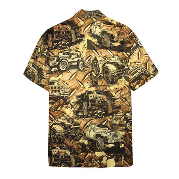 Gearhumans 3D Jeep Hawaii Shirt